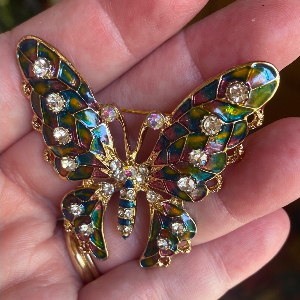 Colorful Butterfly Brooch - Picture 10 of 10